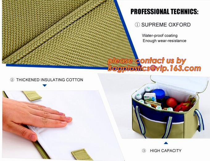 handle carrier,Thermal Insulation Food aluminum foil lunch bag for