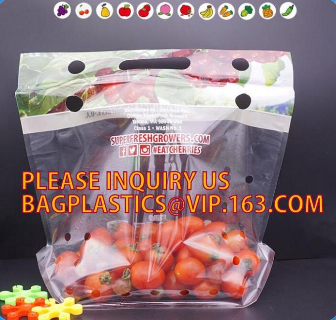 vegetable and fruit packing zipper zip lock slider bag, Green grapes