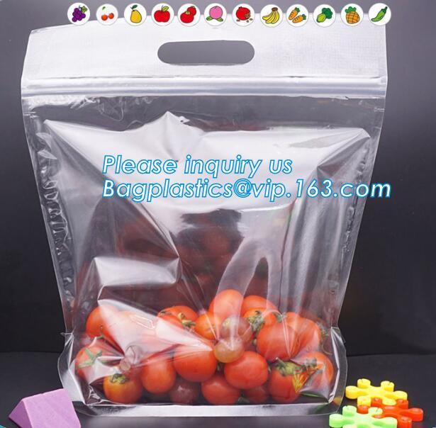 vegetable and fruit packing zipper zip lock slider bag, Green grapes
