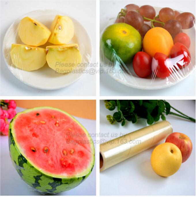 Plastic PVC Stretch Cling Film for Food Wrap, Good price pvc heat