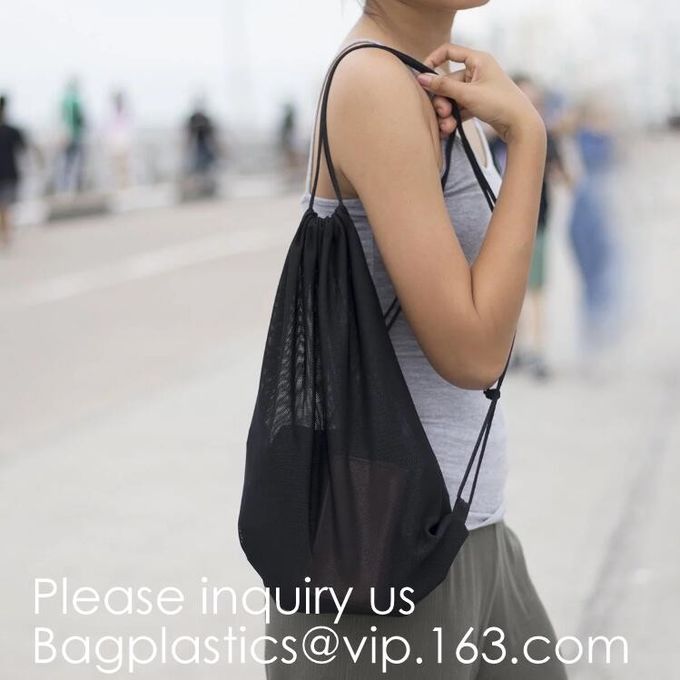 Heavy Duty Laundry Nylon Mesh Stuff Bag With Sliding Drawstring,Durable