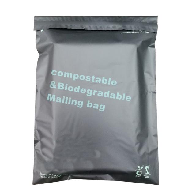 EN13432 100 Bio Degradable Mailing Bags Custom PLA PBAT Compostable