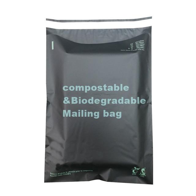 EN13432 100 Bio Degradable Mailing Bags Custom PLA PBAT Compostable