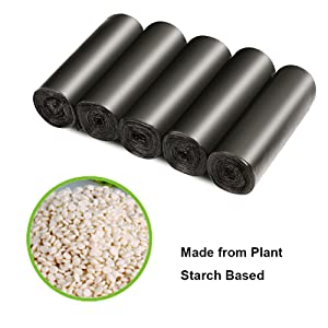 Eco Friendly Disposable Biodegradable and Compostable Kitchen Waste Trash Collection Biodegradable Trash Bags Compostabl 0