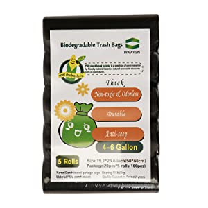Eco Friendly Disposable Biodegradable and Compostable Kitchen Waste Trash Collection Biodegradable Trash Bags Compostabl 4