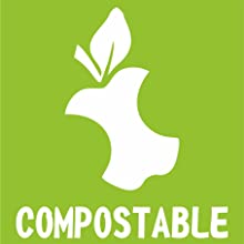 compostable biodegradable 13 gallon trash bags garbage bin recycle can plastic kitchen compost green