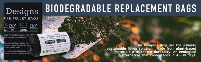 Compostable Disposable Biodegradable Bag, Environment Friendly Compostable Cornstarch Garbage Bags 0