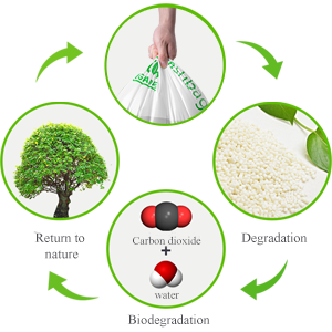 compostable cornstarch to protect the environment flat bags on roll for food package accept custom design printing 1