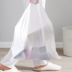 Eco pack Drawstring Wastebasket Bin Liners Bags Biodegradable Compostable Vest Shopping Bags For Vegetables And Fruits 2