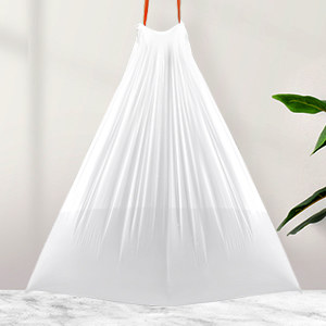 Eco pack Drawstring Wastebasket Bin Liners Bags Biodegradable Compostable Vest Shopping Bags For Vegetables And Fruits 3