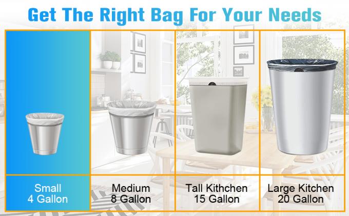 Environmentally Friendly Plastic Bags, 100% Compostable T-Shirt Plastic Shopping Bags, PLA, Compostable Plastic Bag, Fla 3