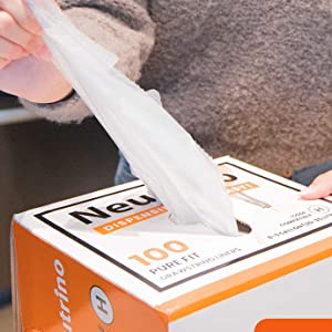 Dispensing made easy through the perforated opening of the box.