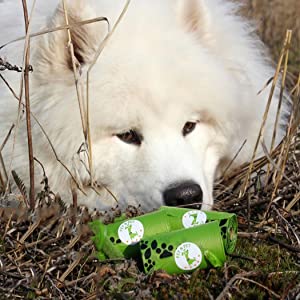 Compostable Dog Poop Bag/ Pet Waste Bags, Leak Proof Dog Waste Poop Bags, Environment Friendly Compostable Dog Pet Po 0