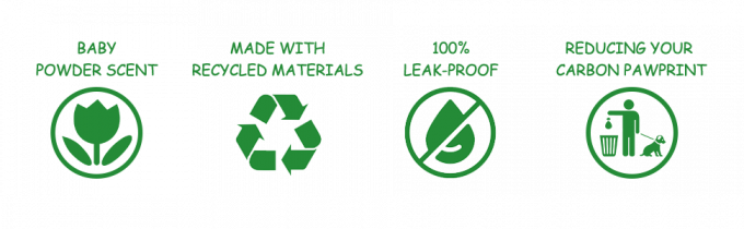 Dog Poop Bag Cornstarch Compostables, Unscented Environment Friendly Compostable Dog Pet Poop Bags, Star Seal Leak Proof 0