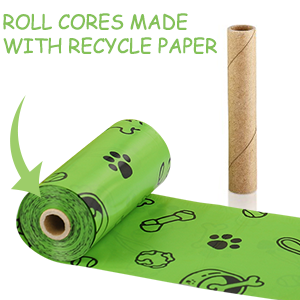 Dog Poop Bag Cornstarch Compostables, Unscented Environment Friendly Compostable Dog Pet Poop Bags, Star Seal Leak Proof 3