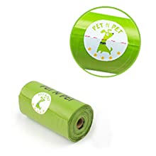 Disposable Compostable Dog Poop Bag For Pet Cleaning, Earth-Friendly Leak-Proof Dog Poop Waste Bags With Easy-Tie Handle 4