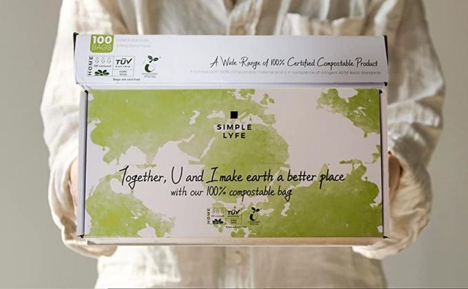 Compost Cornstarch 100% Compostable Bio Degradable Vest Shopping Plastic Bags, Compostable Vietnam Shopping Packed Bags 2