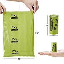 Dog Poop Bag Dispenser Dog Poop Bag Pet Waste Bag, Pet Waste Bag Outdoor Dog Cleaning Bags Biodegradable Poop Bags 5