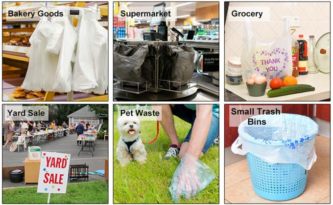 100% Compostable Plastic Fruit Bags,PLA Bag Of Fruit, Cornstarch Biodegradable And Compostable Plastic Roll Bag,McDonald 0