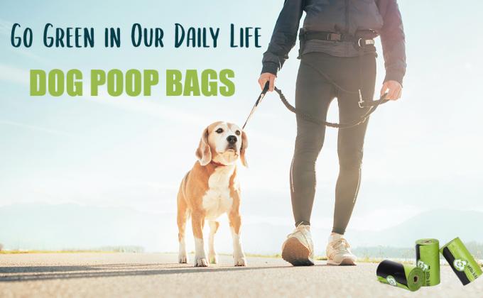 Earth Friendly 4 Rolls Refills Compostable Doggie Bag Poop,Super Thick And Leak-Proof corn starch compostable bio eco 0