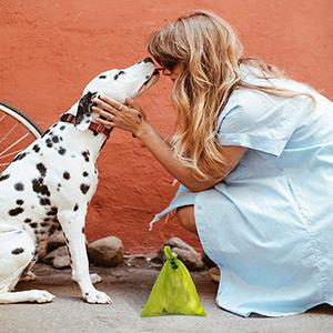 Earth Friendly 4 Rolls Refills Compostable Doggie Bag Poop,Super Thick And Leak-Proof corn starch compostable bio eco 7