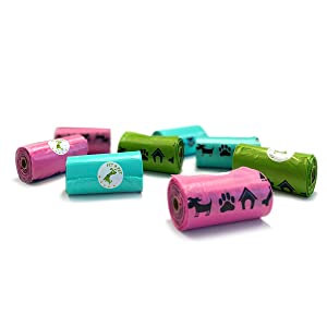 Plant-Based Dog Waste Bag | Home Compostable | Dispenser Refill Rolls | Unscented Leak Proof Poo Bags Eco Friendly bio 2