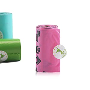 Plant-Based Dog Waste Bag | Home Compostable | Dispenser Refill Rolls | Unscented Leak Proof Poo Bags Eco Friendly bio 5