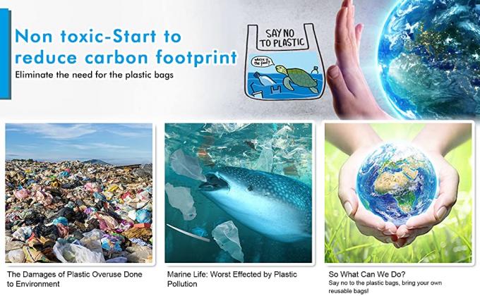 Vegetable Durable Heavy Duty Oxford Polyester XLARGE CAPACITY T-Shirt 201D Polyester Eco Shopping Big Tote Bag 3