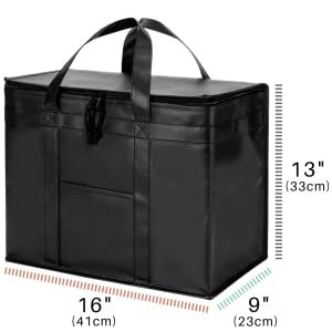 Reinforced Food Delivery Insulated Cooler Bag, Promotional Custom Recyclable Aluminum Foil Picnic Insulated Lunch 1