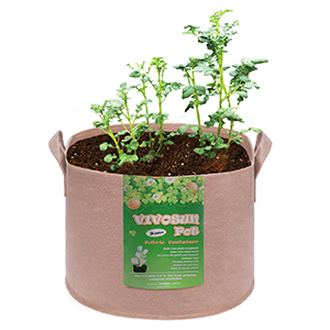Heavy Duty 300G Thickened Nonwoven Plant Fabric Pots Strap Handles Garden Plant Bags / 6-Packs 5 Gallon Grow Bags/Aerati 6