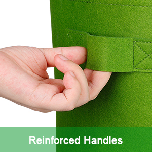 Potato Grow Bags, Plant Grow Bags Garden Container Heavy Duty Aeration Fabric Pots Thickened Nonwoven Fabric Grow 2