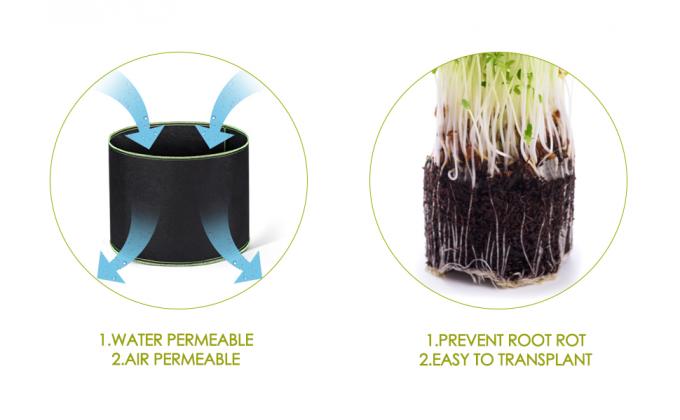 Potato Grow Bags, Plant Grow Bags Garden Container Heavy Duty Aeration Fabric Pots Thickened Nonwoven Fabric Grow 11