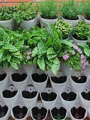 Stacking Flower Pot Tower Stackable Vertical Plastic Garden Planter Vegetable Flower Strawberry Planter Pot Grow Fresh 9