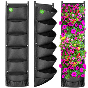 Hanging Growing Strawberry Bags Planter, Vertical Wall Hanging Planters, Herbs, Succulents, Artificial Plants or Flowers 3