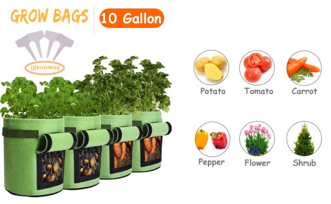 Eco-Friendly PE Potato Growing Bag Garden Planter Bags Reusable Washable Grow Pots Waterproof, Smart Pots for Vegetable 0