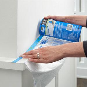 Pre-Taped Painter'S Plastic Automotive Best Masking Tape Painting Pre-Taped Masking Film Sheeting With Tape 2