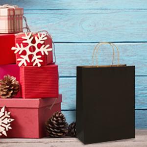 MULTIPURPOSE Holiday Gift Bags Shopping CMYK Eco Retail Packaging 100% Recyclable Kraft Paper Wedding Welcome Bags 2