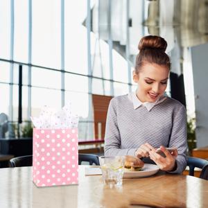 BIO-DEGRADABLE And RECYCLABLE Black Bowknot Ribbon Handles Eco Retail Packaging Holiday Gift Bags, Shopping Bags, Retail 4