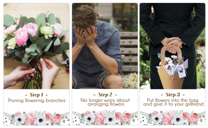 Handle Kraft Paper Flower Bag Wedding Confetti Cones Shaped Bouquet Bag Plant Bag Creative Flowers Holder Wrapping Gift 1