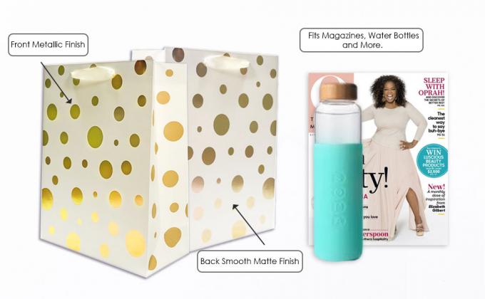 Ribbon Handle, For Gift Wrapping, Christmas Stuffer Thanksgiving Present, Wedding Birthday Party Favor Paper Thank You 1