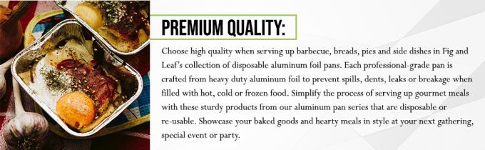 Food BakingAluminium Food Containers With Lids Heavy Duty Disposable Aluminum Foil For Catering Party Meal Prep Freezer 1