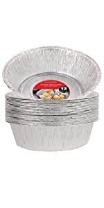 50 Pack Disposable Takeout Containers with Foil Lids – 1 Lb Capacity Aluminum Foil To Go Food