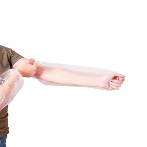 Compostable Biodegradable Personal Protective Disposable Long Sleeve Arm Sleeves Protect Covers Oversleeves Protectors 8