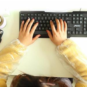 Compostable Biodegradable Personal Protective Disposable Long Sleeve Arm Sleeves Protect Covers Oversleeves Protectors 16