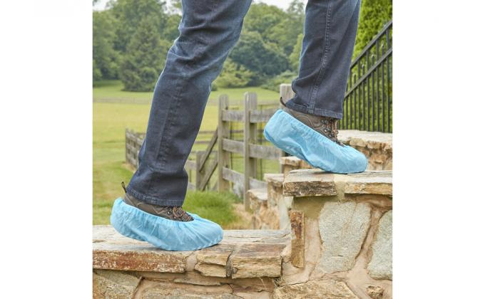 Extra Thick Disposable Shoe & Boot Covers | Durable & Water Resistant Booties | Anti-Slip | One Size Fits Most 4