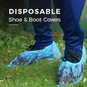 Extra Thick Disposable Shoe & Boot Covers | Durable & Water Resistant Booties | Anti-Slip | One Size Fits Most 3