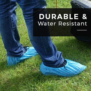 Extra Thick Disposable Shoe & Boot Covers | Durable & Water Resistant Booties | Anti-Slip | One Size Fits Most 2