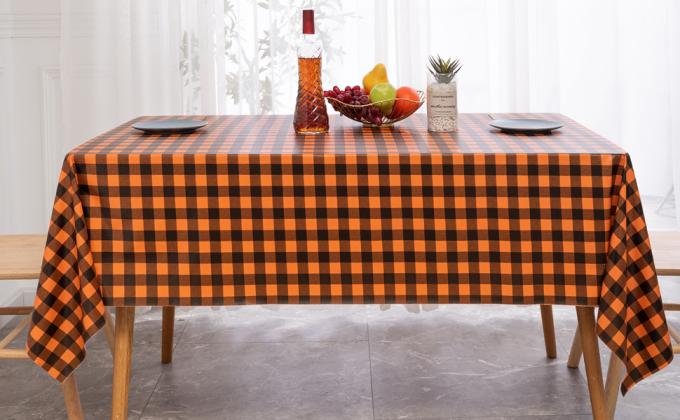 Vinyl Christmas Happy Halloween Banquet Event & Party Supplies Decoration Ployester Tablecloths Table Cover picnics 8