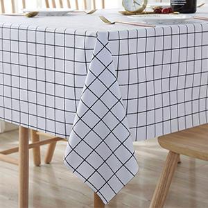 Heavy Duty Vinyl Oilcloth Tablecloth PVC Waterproof Wipeable Spillproof Peva Tablecloth For Spring Outdoor Camping 4