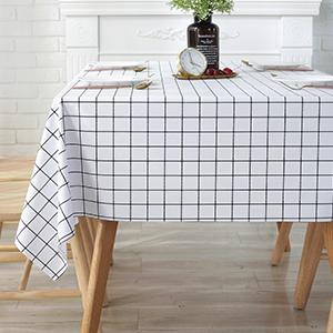 Heavy Duty Vinyl Oilcloth Tablecloth PVC Waterproof Wipeable Spillproof Peva Tablecloth For Spring Outdoor Camping 5